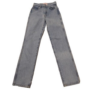 Women's Straight Leg Jeans - Light Blue
